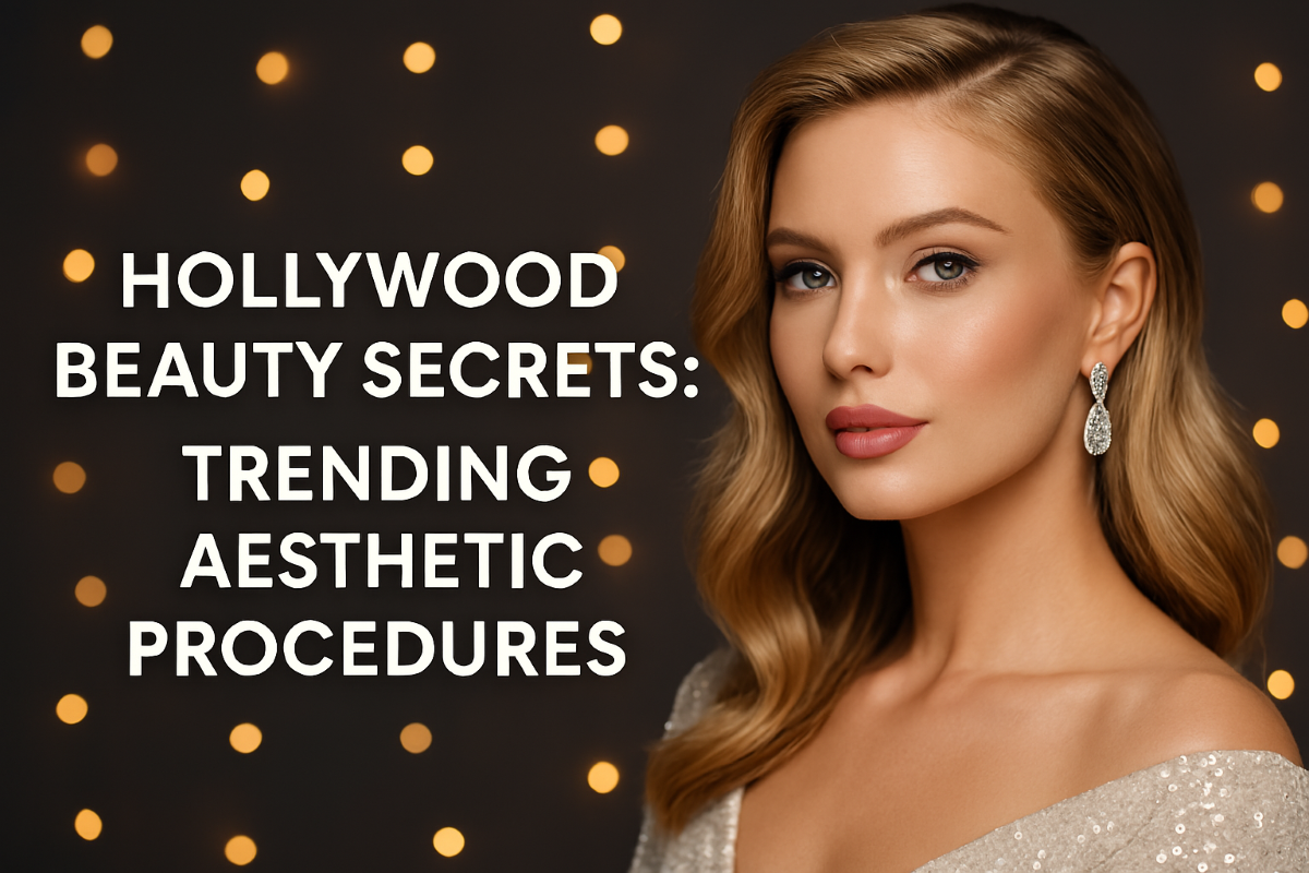 Close-up of a celebrity-inspired woman with sculpted facial features.