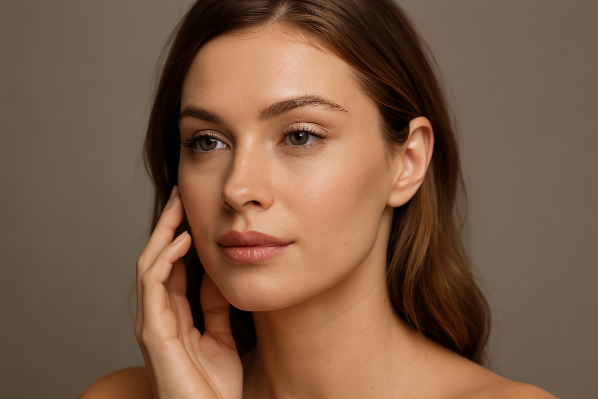 Before and after subtle fat transfer showing balanced facial harmonization.