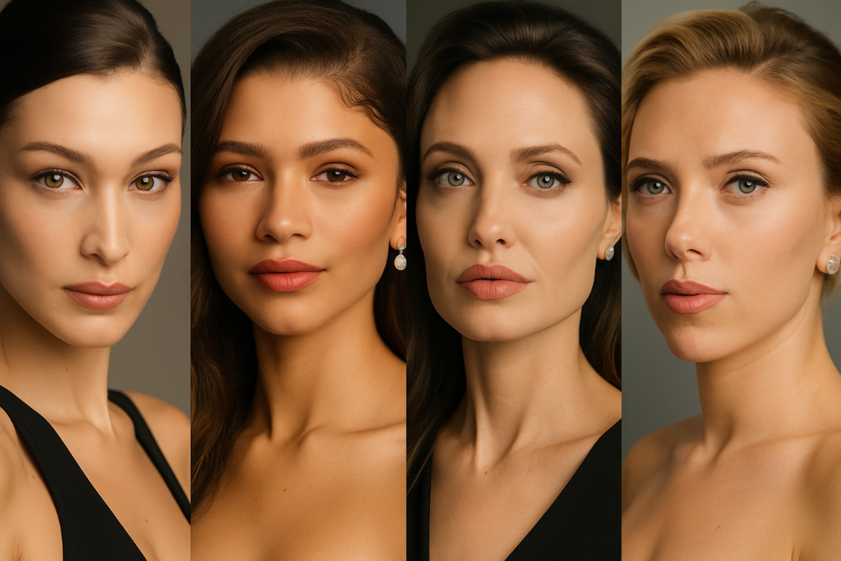 Dr. Ulas Bali reviewing celebrity-inspired facial enhancement plans with a patient.