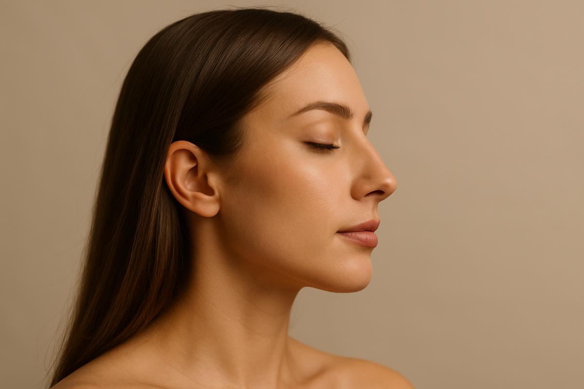 Illustration showing open vs closed rhinoplasty incision placements.